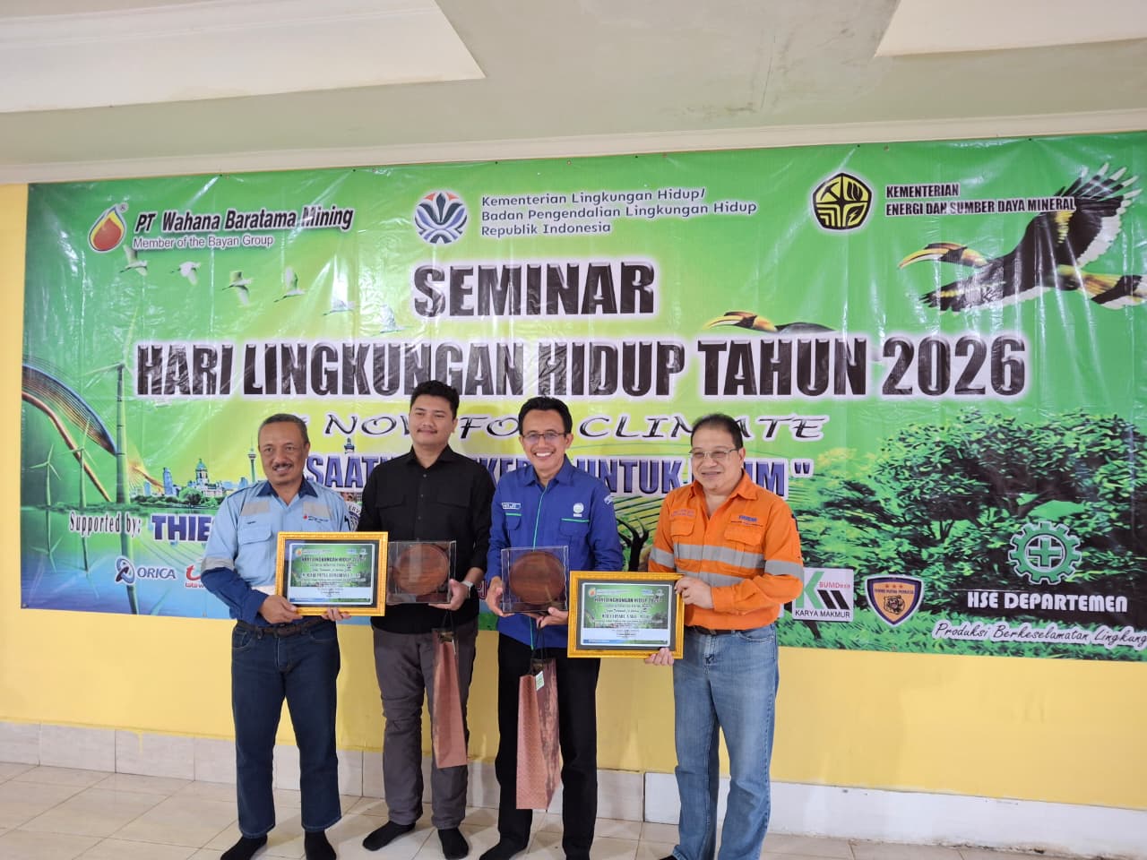 Staklim Kalsel Hadiri Seminar Lingkungan Hidup 2026 PT Wahana Baratama Mining