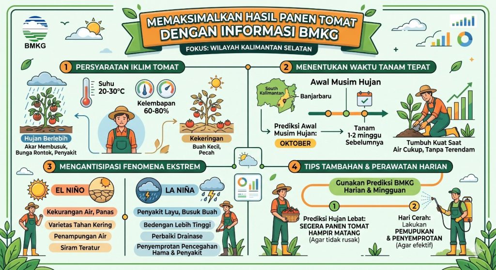 Memaksimalkan Hasil Panen Tomat dengan Informasi BMKG