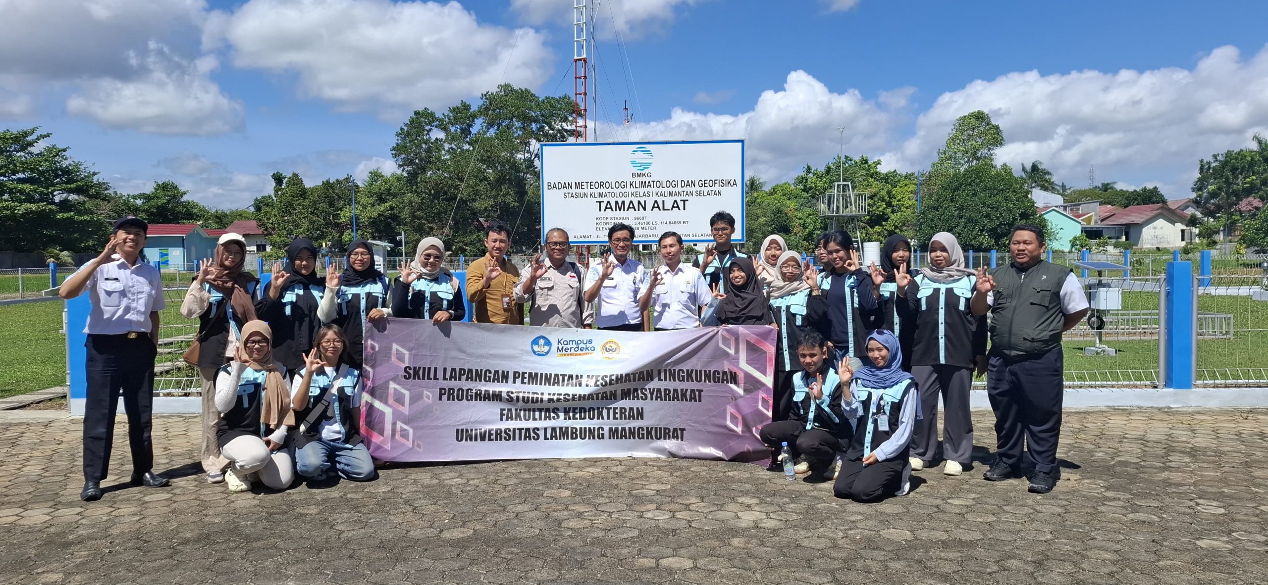 Stasiun Klimatologi Kalimantan Selatan Dukung Pembelajaran Lapangan Mahasiswa FKIK ULM